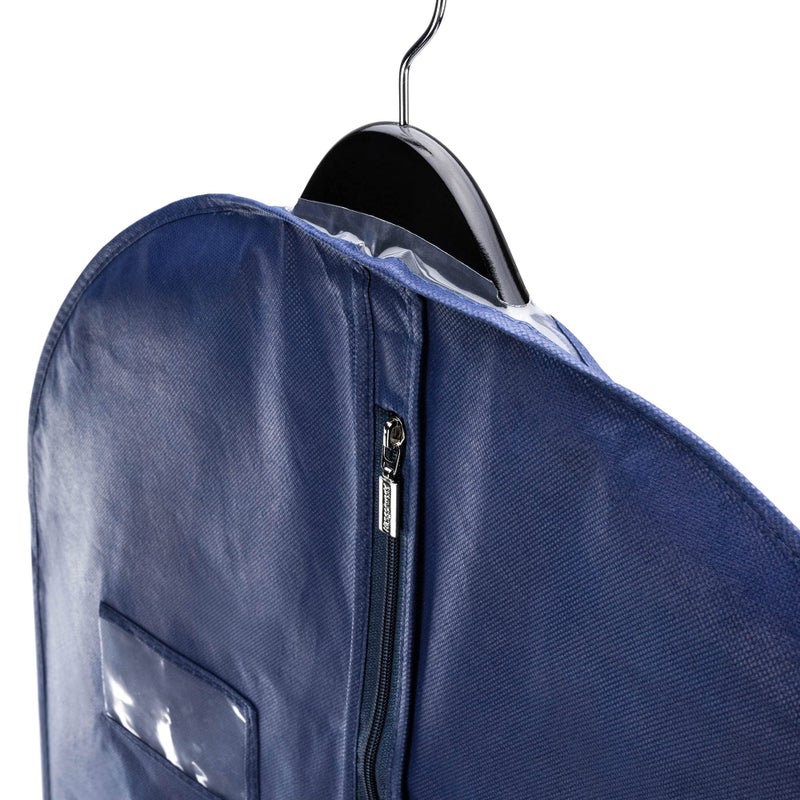 HANGERWORLD 40inch Garment Bag Suit Bags for Closet Storage Breathable Clothes Cover Dust Protector (3, Blue) - Image 5